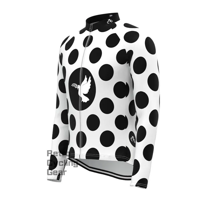 White dove Fleece Long Sleeve Jersey