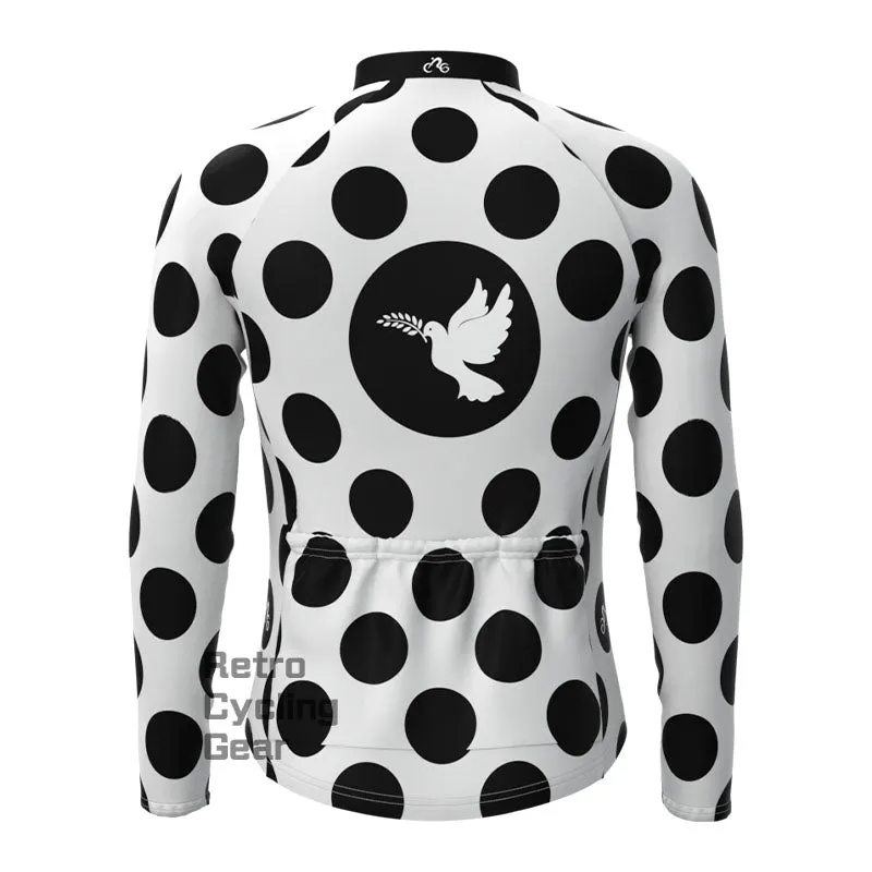 White dove Fleece Long Sleeve Jersey