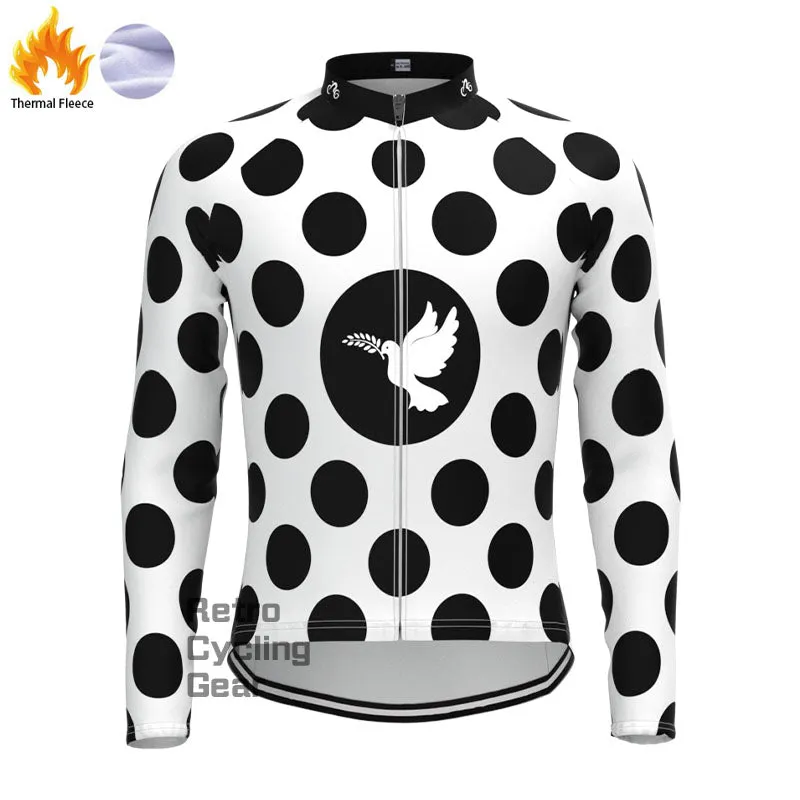 White dove Fleece Long Sleeve Jersey