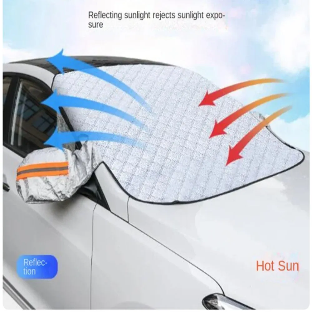 Windscreen Car Cover  - Magnetic For All Seasons Plus Wing Mirror Cover