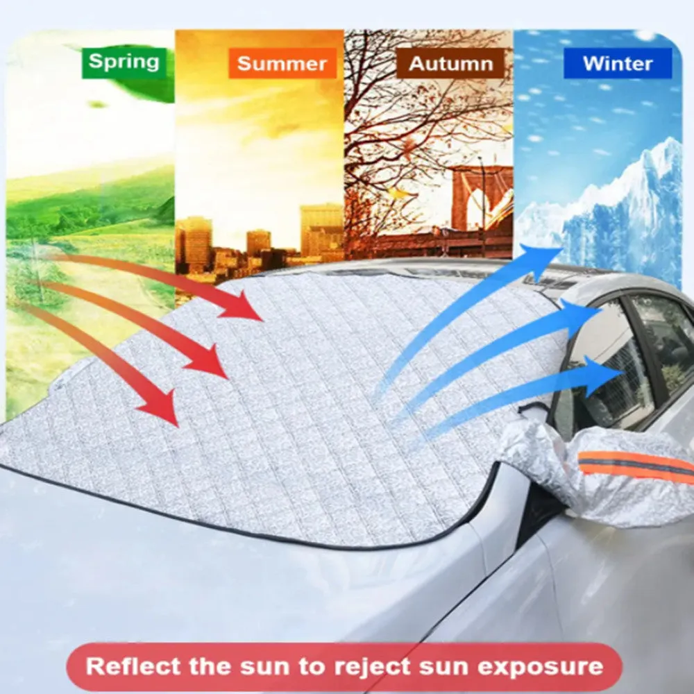 Windscreen Car Cover  - Magnetic For All Seasons Plus Wing Mirror Cover