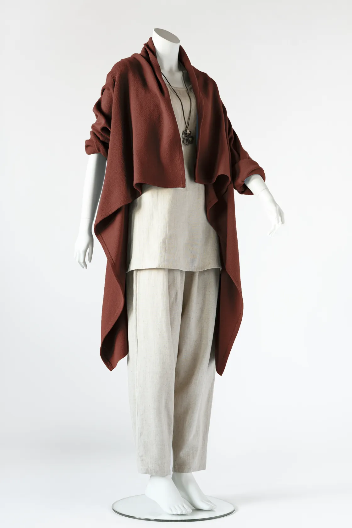 Wrap Jacket in Merlot Mi-Nu