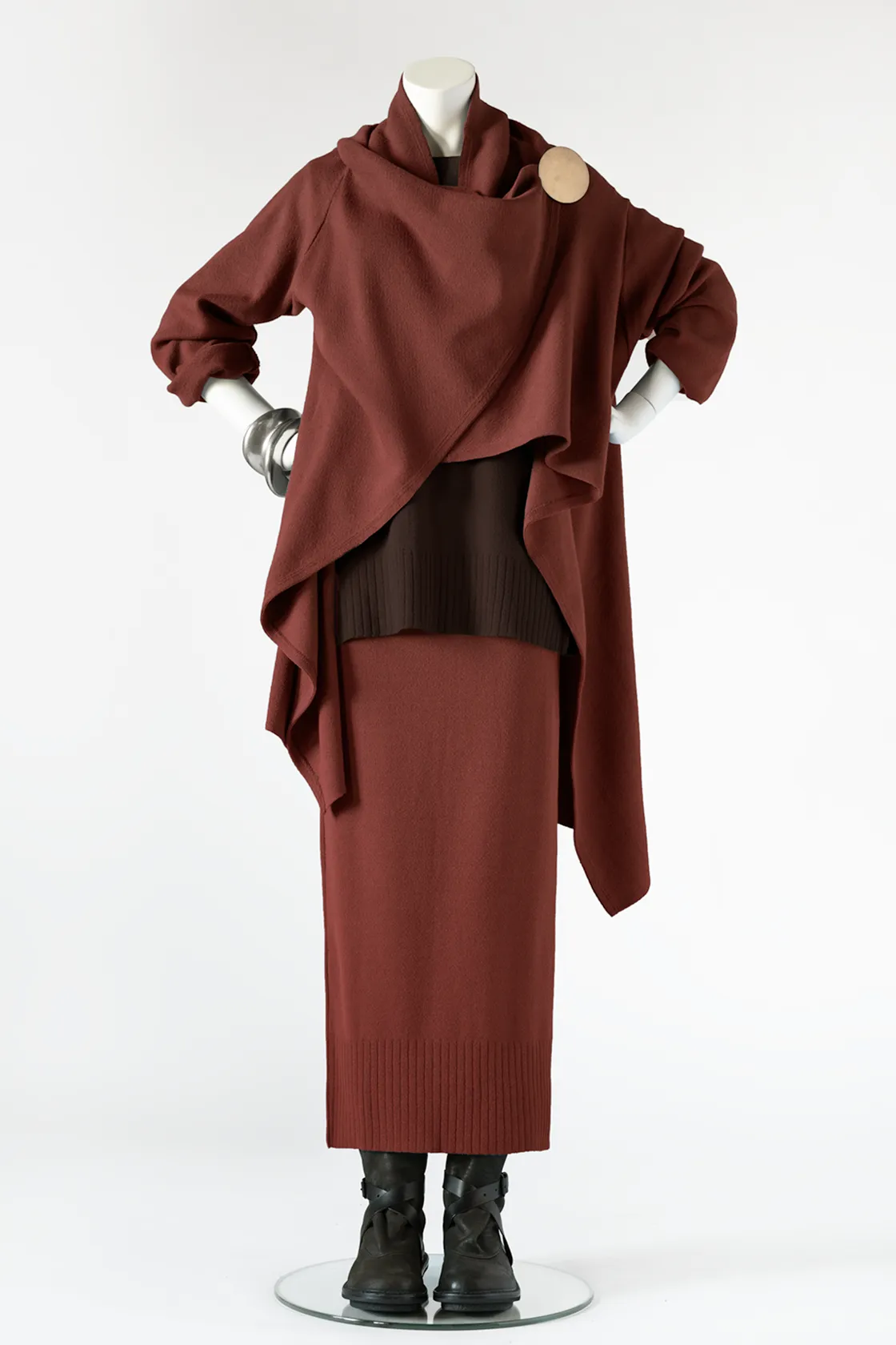 Wrap Jacket in Merlot Mi-Nu