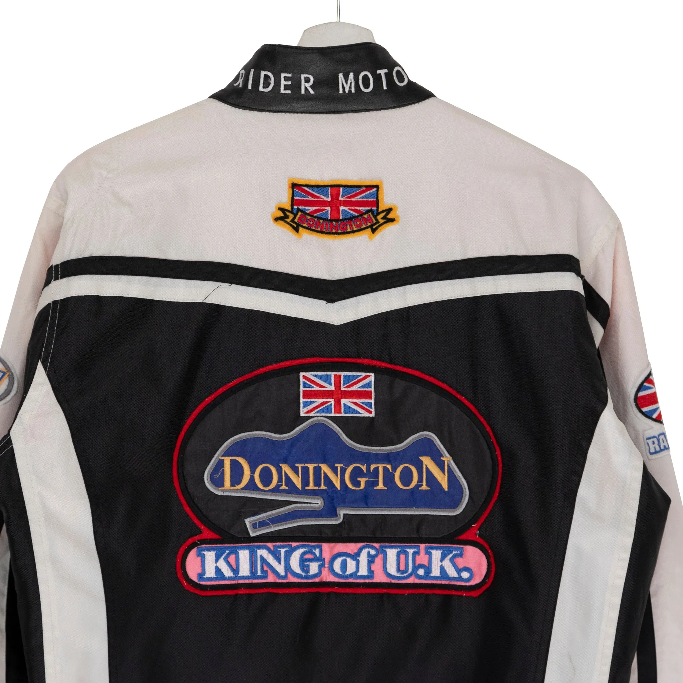 Y2K Motor Rider Patched Racing Jacket